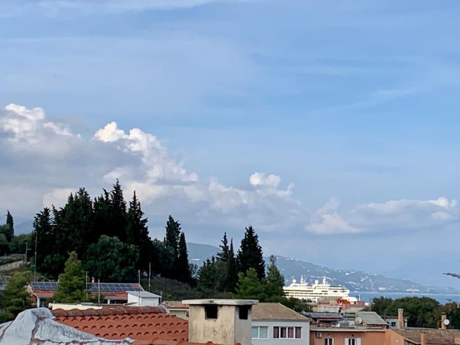Panoramic Penthouse Corfu Town With Amazing Views Apartment Exterior photo
